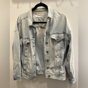 Faded oversized jean jacket